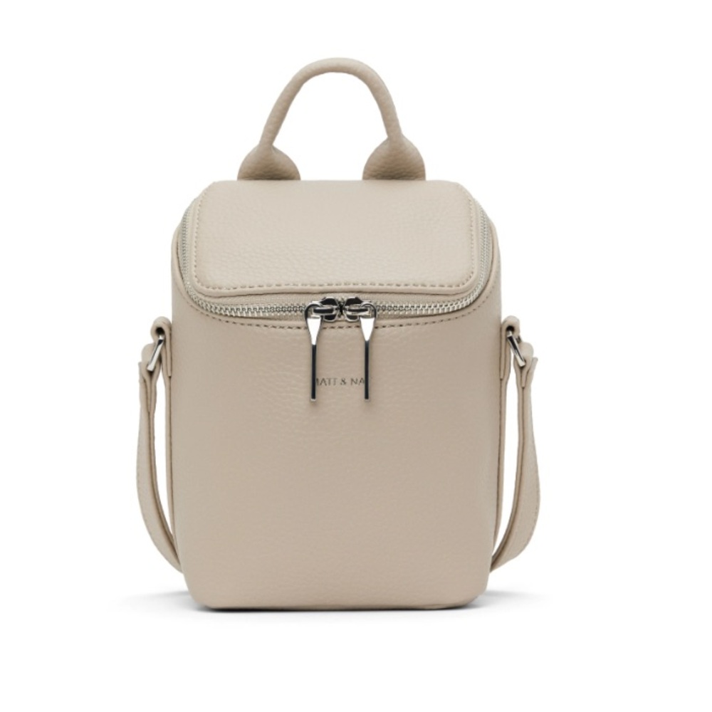 NWOT Matt & Nat Brave Micro Vegan Crossbody Bag Purity Collection Top Handle
